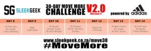 Sleekgeek 30-Day Move More Challenge Version 2.0 Week 2