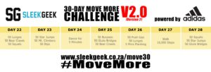 Sleekgeek 30-Day Move More Challenge Version 2.0 Week 4
