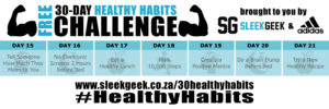 Sleekgeek 30-Day Healthy Habit Challenge Week 3 powered by adidas
