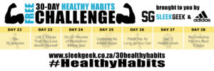 Sleekgeek 30-Day Healthy Habit Challenge Week 4 powered by adidas